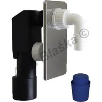 Sifon PlastBrno - ČR | EPPN450 Sifon pračkový podomítku nerez INOX - odpad k pračce myčce - DN40/50 EPPN450