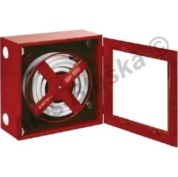 Hydrant ALBECO - ČR | HSS DN25 Domovní požární hydrant s hadicí délky 30m prosklený (hydrantová skříň) hydrantový systém - červený HSS DN25/30m