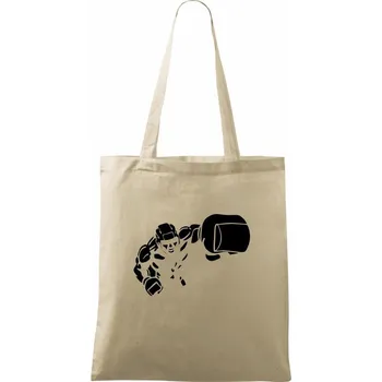 Boxer obrys - Taška bavlněná - 42 x 38 cm ( Naturální )