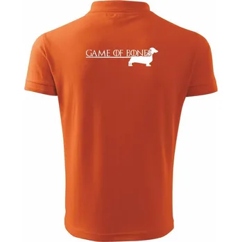 Pánská košile Jezevčík Game of bones - Polokošile pánská Pique Polo 203 - XL ( Oranžová )
