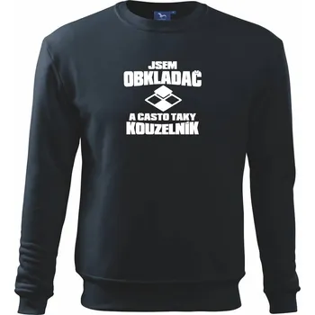 Pánská mikina Obkladač kouzelník - Mikina Essential pánská - S ( Námořní modrá (velmi tmavá - téměř černá) )