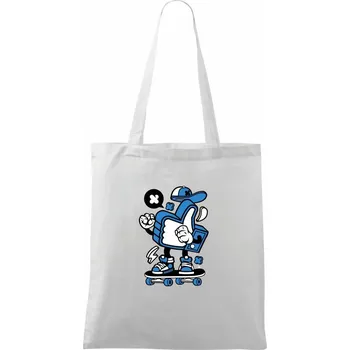 Lajkař - Taška bavlněná - 42 x 38 cm ( Bílá )