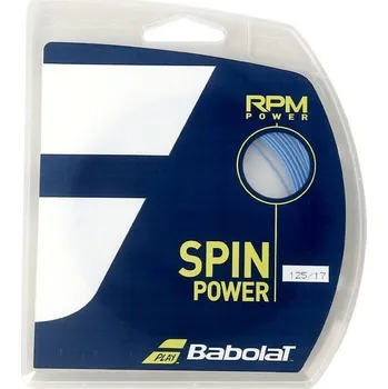 Struna na výplet tenisové rakety Tenisový výplet Babolat RPM Power Blue 12m průměr výpletu: 1,25 mm