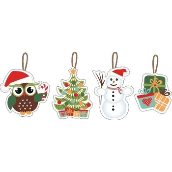 Vánoční ozdoba Toro Papírové vánoční ozdoby 12 ks