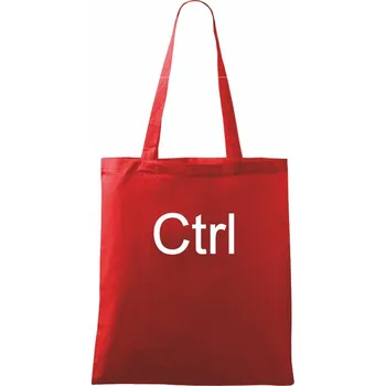 Ctrl - Taška bavlněná - 42 x 38 cm ( Červená )