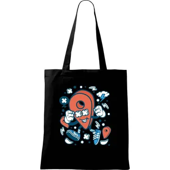 Nákupní taška Výletník - Taška bavlněná - 42 x 38 cm ( Černá )