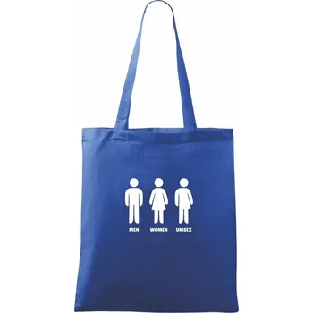 Nákupní taška Man Woman Unisex - Taška bavlněná - 42 x 38 cm ( Královská modrá )