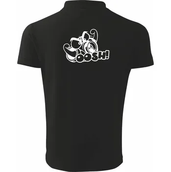 Pánská košile oosh - Polokošile pánská Pique Polo 203 - S ( Černá )