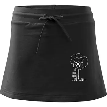 Dámská sukně Dron Eating tree - Sportovní sukně - two in one - XS ( Černá )