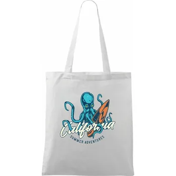 Summer adventures California - Taška bavlněná - 42 x 38 cm ( Bílá )