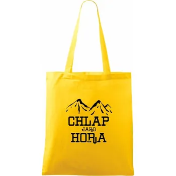 Chlap jako hora - Taška bavlněná - 42 x 38 cm ( Žlutá )