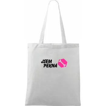 Jsem pěkná kost - Taška bavlněná - 42 x 38 cm ( Bílá )
