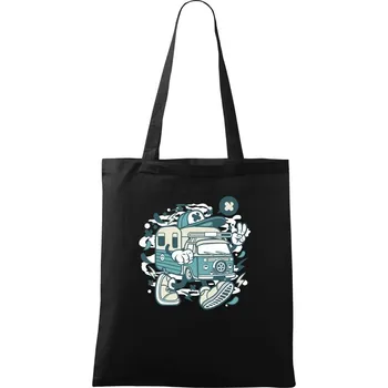 Nákupní taška Obytňákovi - Taška bavlněná - 42 x 38 cm ( Černá )