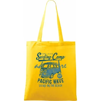 Surfing Camp - Taška bavlněná - 42 x 38 cm ( Žlutá )