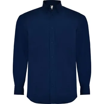 Pánská košile Pánská košile s dlouhým rukávem Aifos, Roly Barva: 02-námořní modrá, Velikost: XL