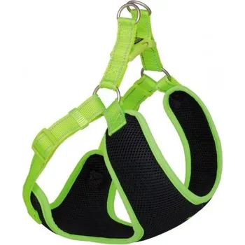 Postroj pro psa Nobby Nobby BLACK MESH REFLECT hrudní postroj žlutá neon XXS