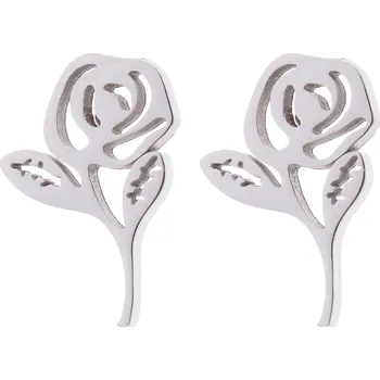 Souprava šperků Náušnice růžičky chirurgická ocel VL 300