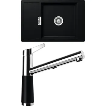 Granitový dřez Set Schock S5-5 (dřez Mono D-100XS Puro + baterie SC-510.120 Puro)