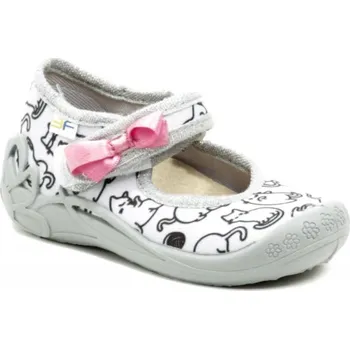 Dívčí baleríny 3F dívčí bílo černé baleríny kočička 2F2-13 EU 20