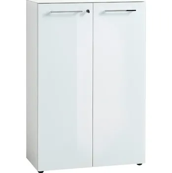 Zásuvkový kontejner Germania Bílá kancelářská skříňka Monteria 120 x 80 cm