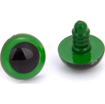 Pro Háčkování Oči bezpečnostní zelené 16 mm