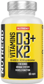 Nutrend Vitamins D3 + K2 90 cps.