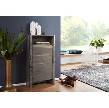 Komoda WOODLAND Skříňka 40x80 cm, šedá, akácie