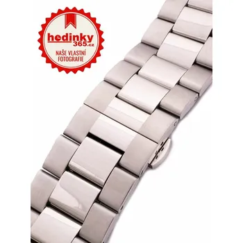 Řemínek na hodinky Ocelový náramek Mavex LUX-06, stříbrný