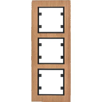 Trojrámeček svislý lumina passion dřevo buk Hager WL9135