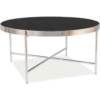 Konferenční stolek SIGNAL Konferenční stolek - GINA B, lesklá černá/chrom