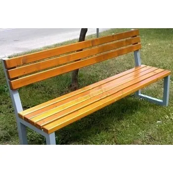 Zahradní lavice HTI Lavička Mono II KA-K1090 Délka latí: 1500 mm, Typ ukotvení: dlouhé (k zabetonování), Barva konstrukce: šedá komaxit (RAL 7016)