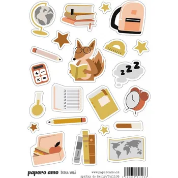 samolepka Papero amo - Samolepky arch - ŠKOLA VOLÁ / Zpátky do školy