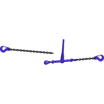 Upínací popruh Dvoudílný kotevní systém G10 s volným koncem Délka: 2,5 m, Ráčna: dlouhá páka, Řetěz: 13 x 39 mm