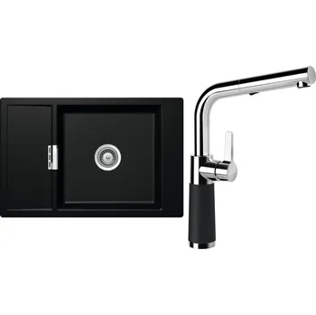 Granitový dřez Set Schock S5-7 (dřez Mono D-100XS Magma + baterie SC-540.120 Magma)