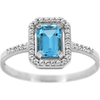 Prsten Zlatnictví U Kostela Dámský zlatý prsten s přírodním topazem 85M 62 2894-20146694