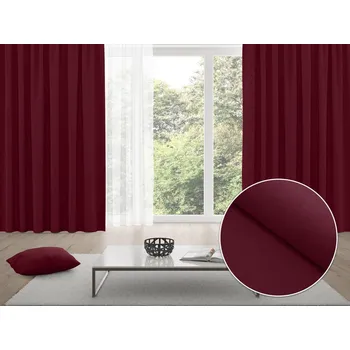 ubrus Zatemňovací závěs Blackout BKU-115 Burgundský vínový - šířka 270 cm 270x140 cm
