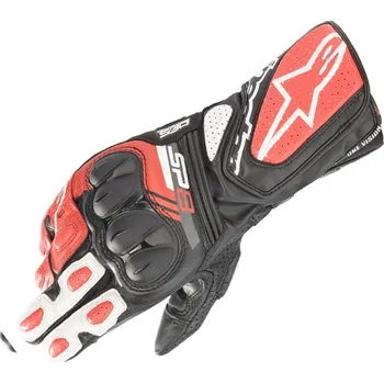 Moto rukavice Rukavice na moto Alpinestars SP-8 V3 black/white/bright red vel. 2XL