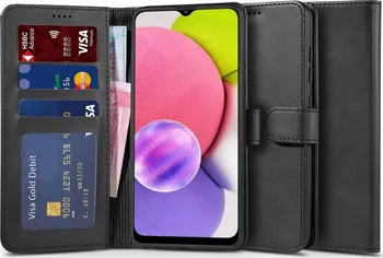 Pouzdro na mobilní telefon Tech Protect Wallet 2 pro Samsung Galaxy A03S černé