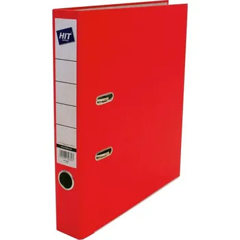 Pořadač, pákový, A4, 5 cm hřbet, prešpán, červený