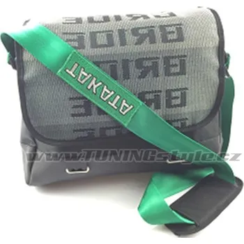 Taška přes rameno Bride s pásy Takata zelená