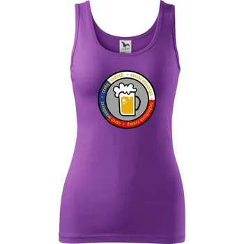 Dámské oblečení Český čundrák - logo (lulu_art) - Dámské tílko - M ( Fialová )