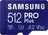 paměťová karta Samsung PRO Plus microSDXC 512 GB Class 10 UHS-I U3 + SD adaptér (MB-MD512KA/EU)