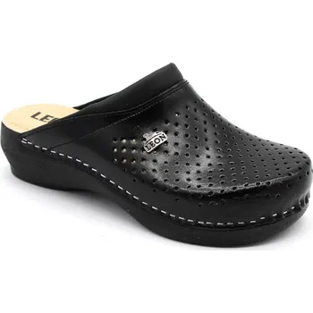 Dámská zdravotní obuv Leon PU100 Dámská zdravotní kožená obuv uzavřená - Černá Velikost: 41