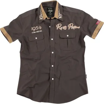 Pánská košile Košile Rusty Pistons RPTSM24 Dustin brown vel. M