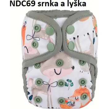 Plenkové kalhoty Svrchní plenkové nepromokavé kalhotky na patentky Motiv: NDC69 srnka a lyška