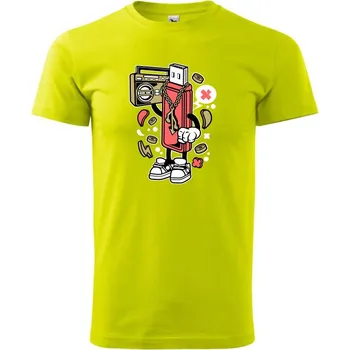 Pánské tričko Flashňák - Klasické pánské triko vyšší gramáže - XS ( Limetková )