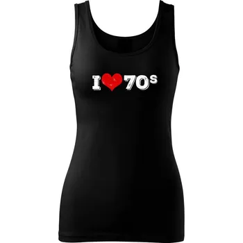 Dámské oblečení I love 70s - Dámské tílko - XS ( Černá )