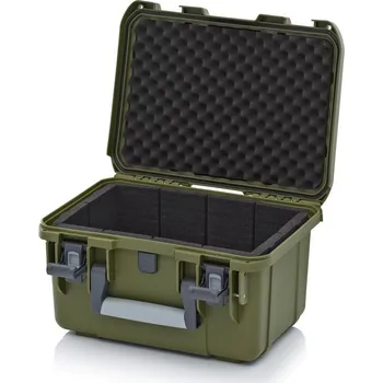 Odolný kufr BZ-3 olivově zelený - celoobvodové polstrování