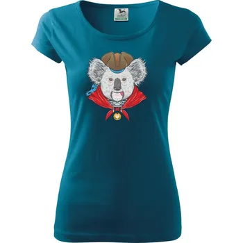Dámské oblečení Koala námořník - Dámské triko Pure - S ( Petrolejová )