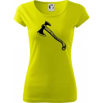 Viking sekera - Dámské triko Pure - XL ( Limetková )